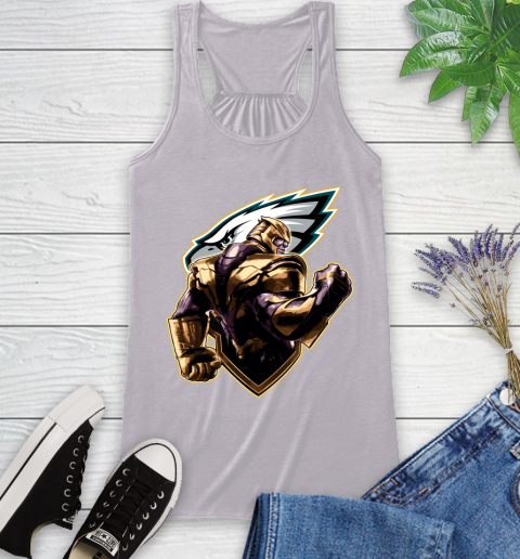 NFL Thanos Avengers Endgame Football Sports Philadelphia Eagles Racerback Tank 5