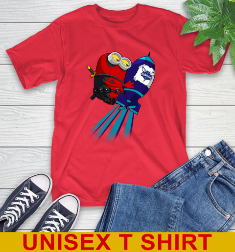 NBA Basketball Charlotte Hornets Deadpool Minion Marvel Shirt T-Shirt 12