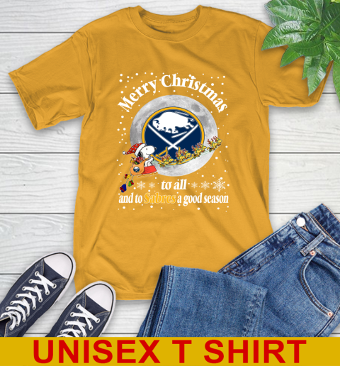 Buffalo Sabres Merry Christmas To All And To Sabres A Good Season NHL Hockey Sports T-Shirt 2