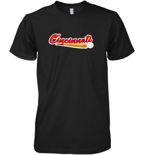 Vintage Cincinnati Baseball Shirt, Reds Ohio Baseball Premium Men's T-Shirt