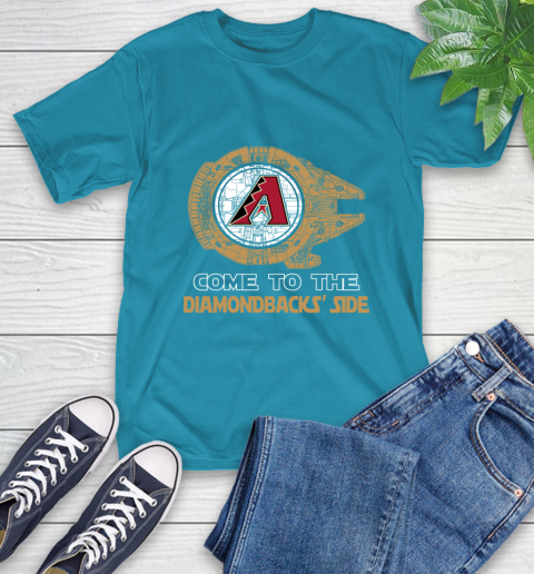 MLB Come To The Arizona Diamondbacks Side Star Wars Baseball Sports T-Shirt 9
