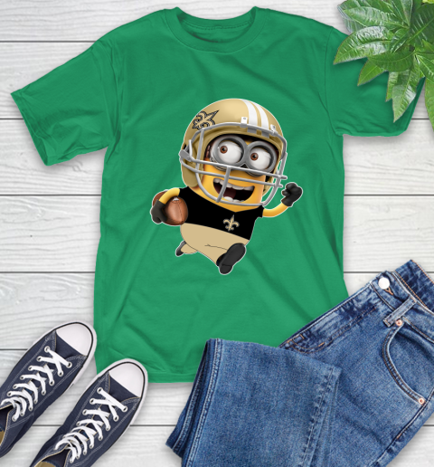 NFL New Orleans Saints Minions Disney Football Sports T-Shirt 7