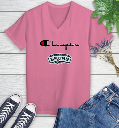 NBA Basketball San Antonio Spurs Champion Shirt Women's V-Neck T-Shirt 9