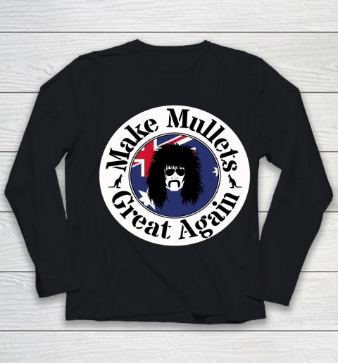 Funny Shirt Make Mullets Great Again, Australian, Aussie, Ozzy Youth Long Sleeve