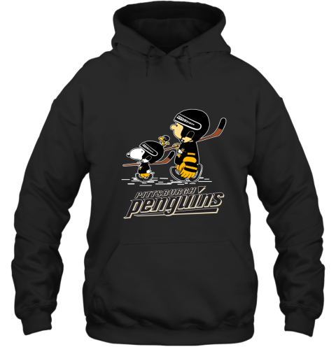 ophr lets play pittsburgh penguins ice hockey snoopy nhl hoodie 23 front black
