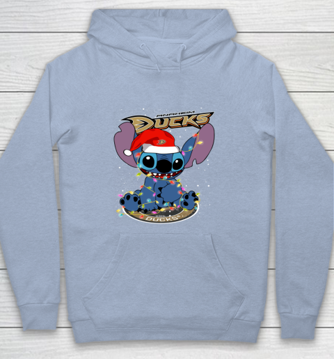 Anaheim Ducks NHL Hockey noel stitch Christmas Youth Hoodie 5