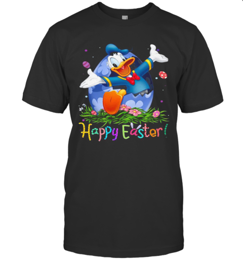 Donald Duck Happy Easter Flowers T-Shirt