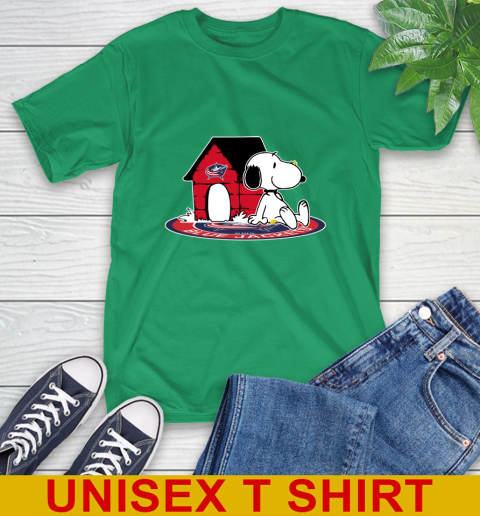 NHL Hockey Columbus Blue Jackets Snoopy The Peanuts Movie Shirt T-Shirt 7