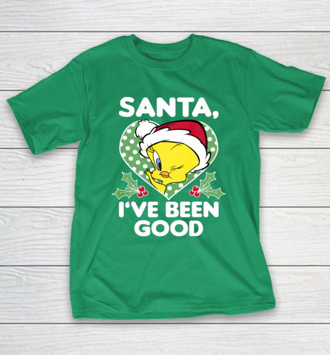 Looney Tunes Christmas Tweety Bird Santa I ve Been Good T-Shirt 5
