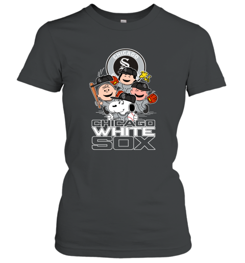 MLB Chicago White Sox Snoopy Charlie Brown Woodstock The Peanuts Movie  Baseball T Shirt_000 Youth T-Shirt