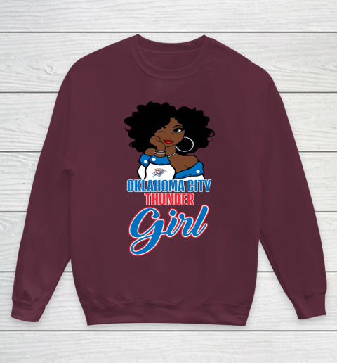 Oklahoma City Thunder Girl NBA Youth Sweatshirt 5