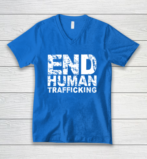 End Human Trafficking Shirt V-Neck T-Shirt 5
