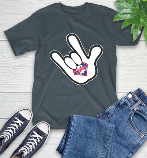 Philadelphia Phillies MLB Baseball Mickey Rock Hand Disney T-Shirt 9