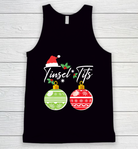 Jingle Balls Tinsel Tits Christmas Matching Couple Funny Tank Top