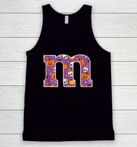 Funny Letter M Chocolate Candy Halloween Costume Tank Top