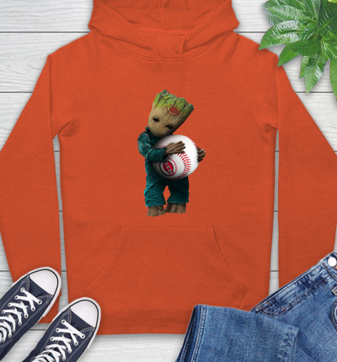 MLB Groot Guardians Of The Galaxy Baseball Sports Cincinnati Reds Hoodie 5