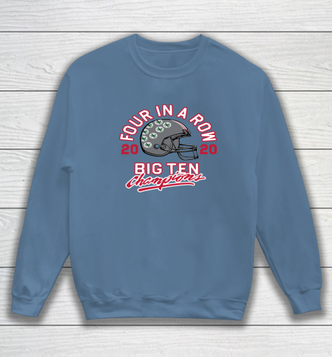 OSU 2020 Big Ten Champions 2020 Four In A Row Sweatshirt 6