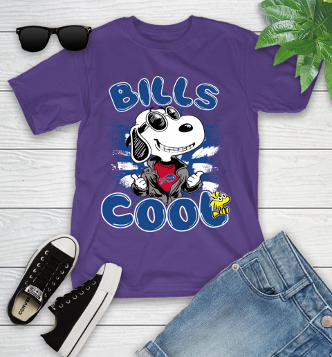 NFL Football Buffalo Bills Cool Snoopy Shirt Youth T-Shirt 3