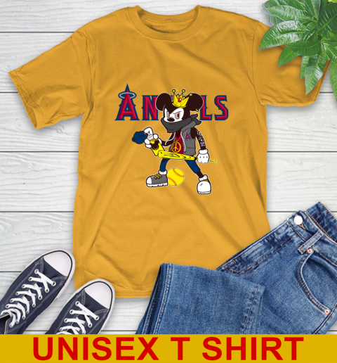 Los Angeles Angels MLB Baseball Mickey Peace Sign Sports T-Shirt 3