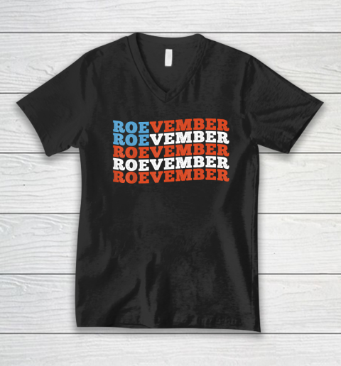 Funny Roevember US Flag V-Neck T-Shirt
