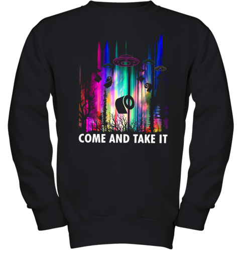 Come And Take It UFO Paper Youth Sweatshirt