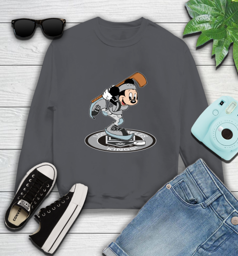 NHL Hockey Los Angeles Kings Cheerful Mickey Disney Shirt Sweatshirt 6