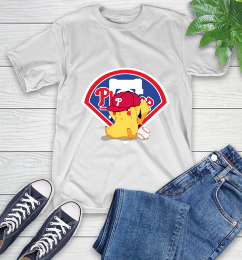 MLB Pikachu Baseball Sports Philadelphia Phillies T-Shirt