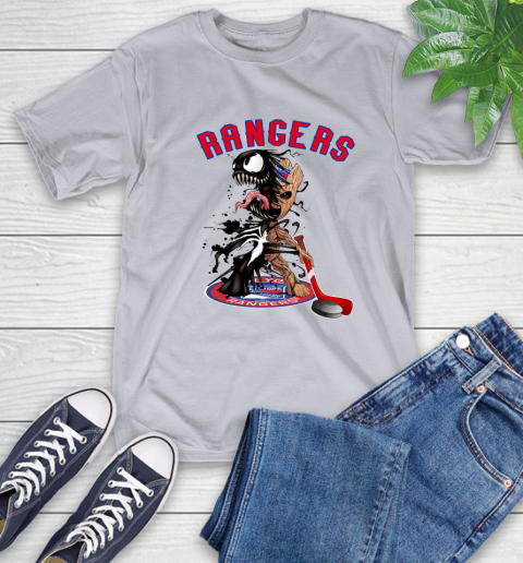 NHL New York Rangers Hockey Venom Groot Guardians Of The Galaxy T-Shirt 6