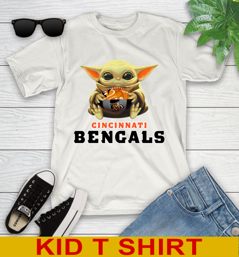 NFL Football Cincinnati Bengals Baby Yoda Star Wars Shirt Youth T-Shirt