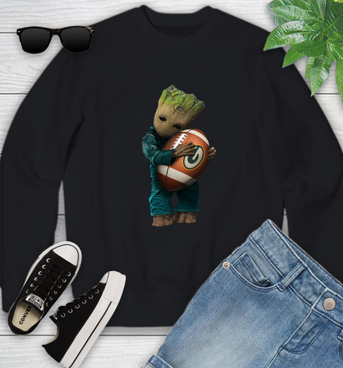 NFL Groot Guardians Of The Galaxy Football Sports Green Bay Packers Youth Sweatshirt 2