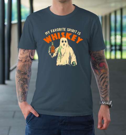My Favorite Spirit Is Whiskey Halloween T-Shirt 4