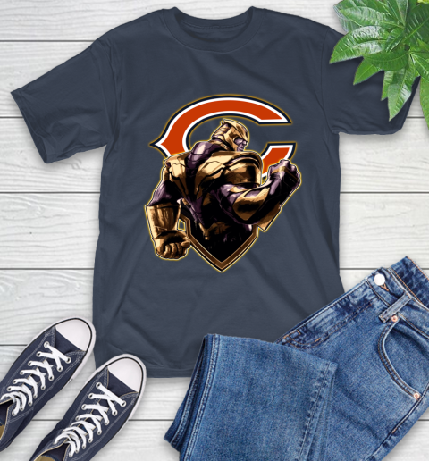 NFL Thanos Avengers Endgame Football Sports Chicago Bears T-Shirt 4