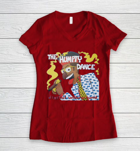 Humpty Hump The Humpty Dance Digital Underground Women's V-Neck T-Shirt 8