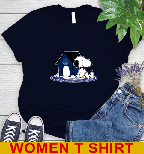 NHL Hockey Toronto Maple Leafs Snoopy The Peanuts Movie Shirt Women's T-Shirt 3