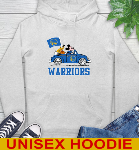 NBA Basketball Golden State Warriors Pluto Mickey Driving Disney Shirt Hoodie