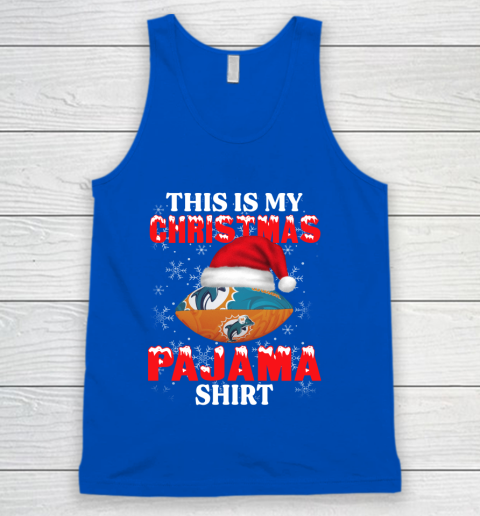 Miami Dolphins This Is My Christmas Pajama Shirt NFL Tank Top 4