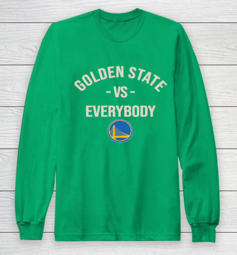 Golden State Warriors Vs Everybody Long Sleeve T-Shirt 4
