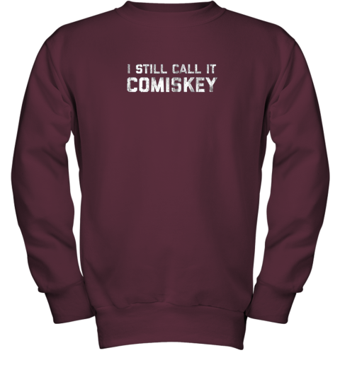 mowg i still call it comiskey chicago baseball vintage youth sweatshirt 47 front maroon