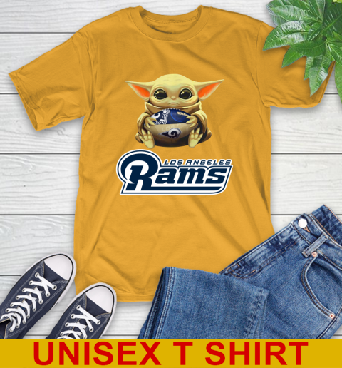 NFL Football Los Angeles Rams Baby Yoda Star Wars Shirt T-Shirt 3