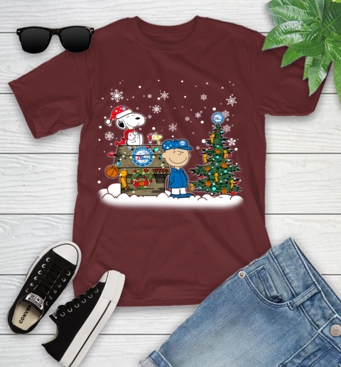 Philadelphia 76ers NBA Basketball Christmas The Peanuts Movie Snoopy Championship Youth T-Shirt 14