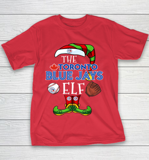 Toronto Blue Jays Christmas ELF Funny MLB Youth T-Shirt 7
