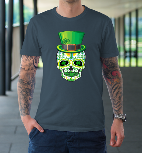Skull St Patricks Day Irish Funny Saint Patricks Day Of Dead T-Shirt 12