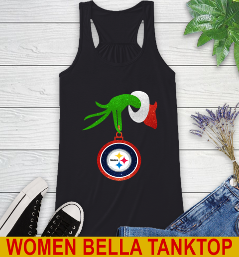 Pittsburgh Steelers Grinch Merry Christmas NFL Football Racerback Tank 2