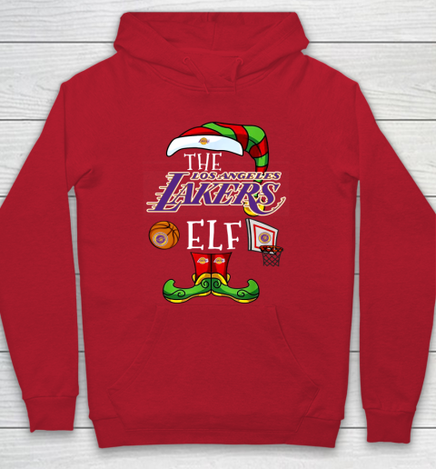 Los Angeles Lakers Christmas ELF Funny NBA Hoodie 7