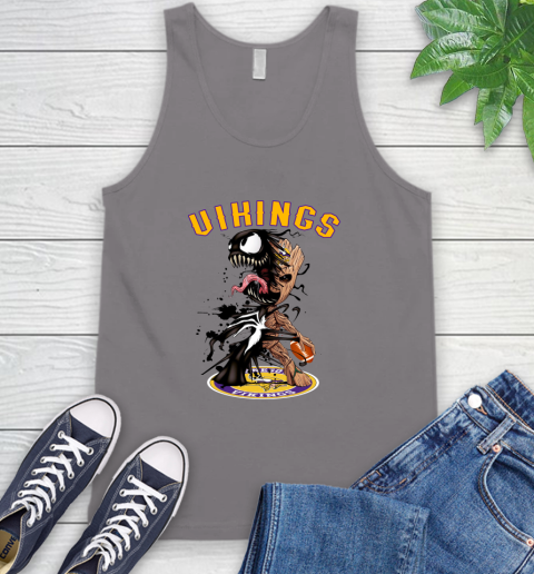 NFL Minnesota Vikings Football Venom Groot Guardians Of The Galaxy Tank Top 7