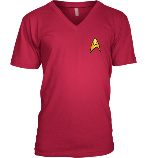 Star Trek Red V-Neck T-Shirt