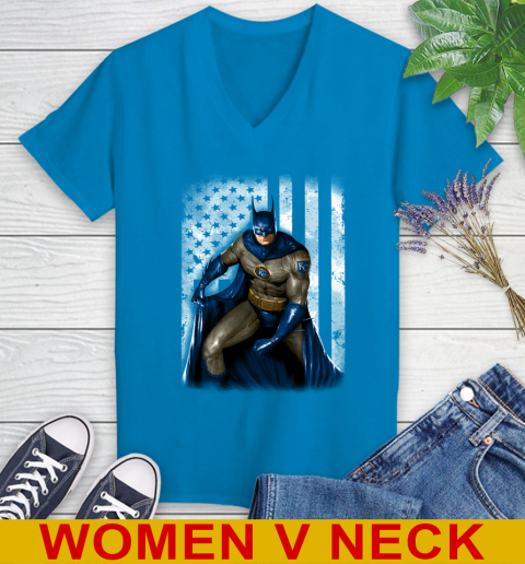 Kansas City Royals MLB Baseball Batman DC American Flag Shirt Women's V-Neck T-Shirt 7