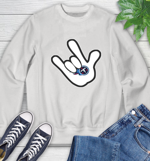 Tennessee Titans NFL Football Mickey Rock Hand Disney Sweatshirt