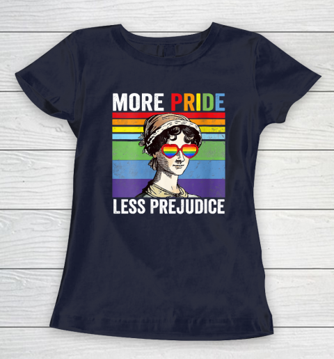 More Pride Less Prejudice Pride Month Funny Women's T-Shirt 3
