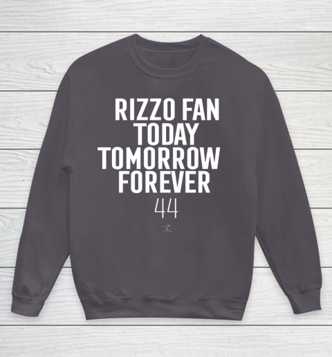 Anthony Rizzo Tshirt Fan Today Tomorrow Forever Gameday Youth Sweatshirt 5